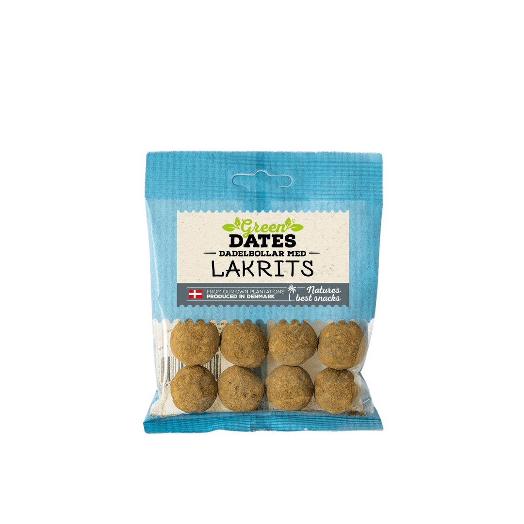 Green Dates Dadelbollar med Lakrits 70 g