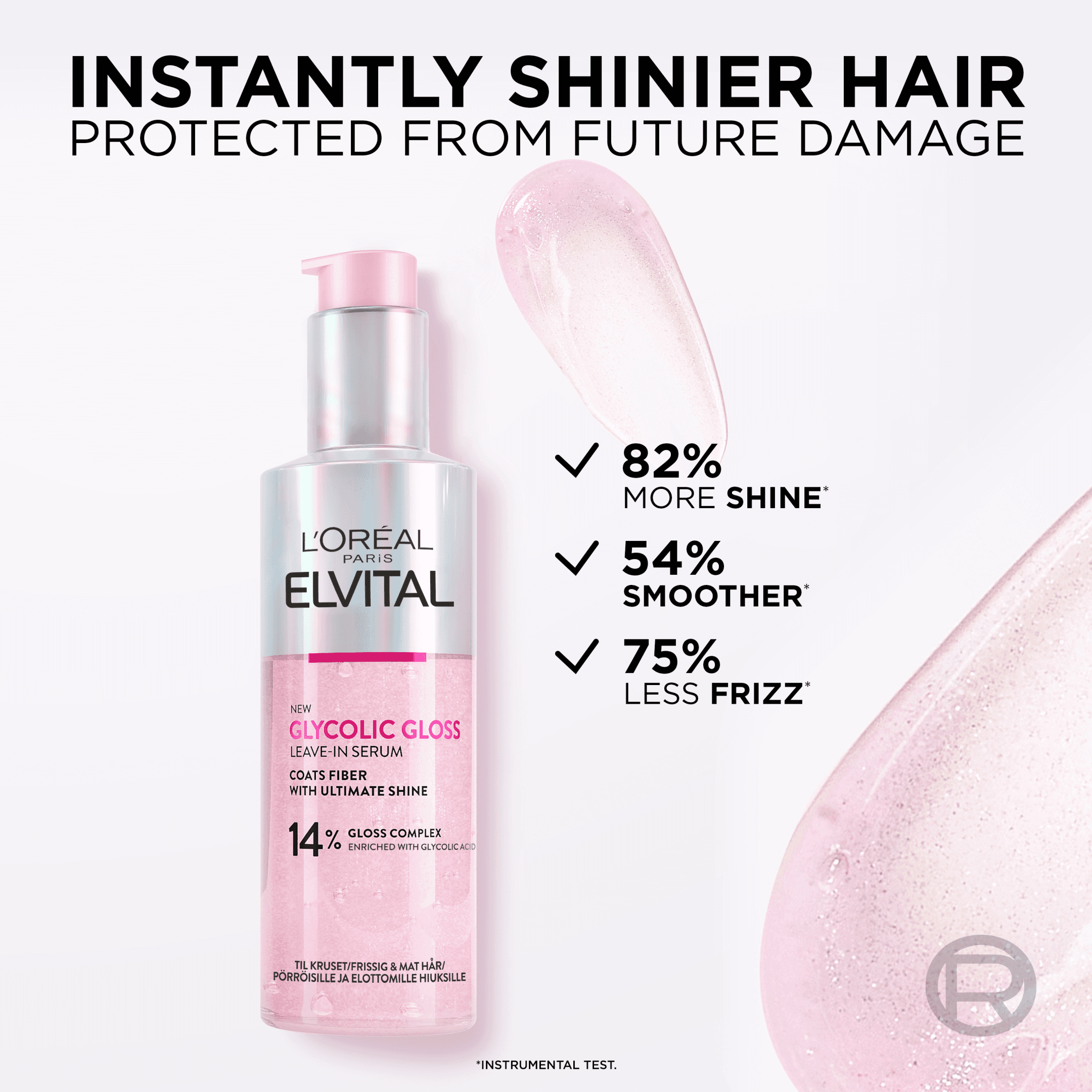 L'Oréal Paris Elvital Glycolic Gloss Leave-in Serum 150 ml - produktbild 5