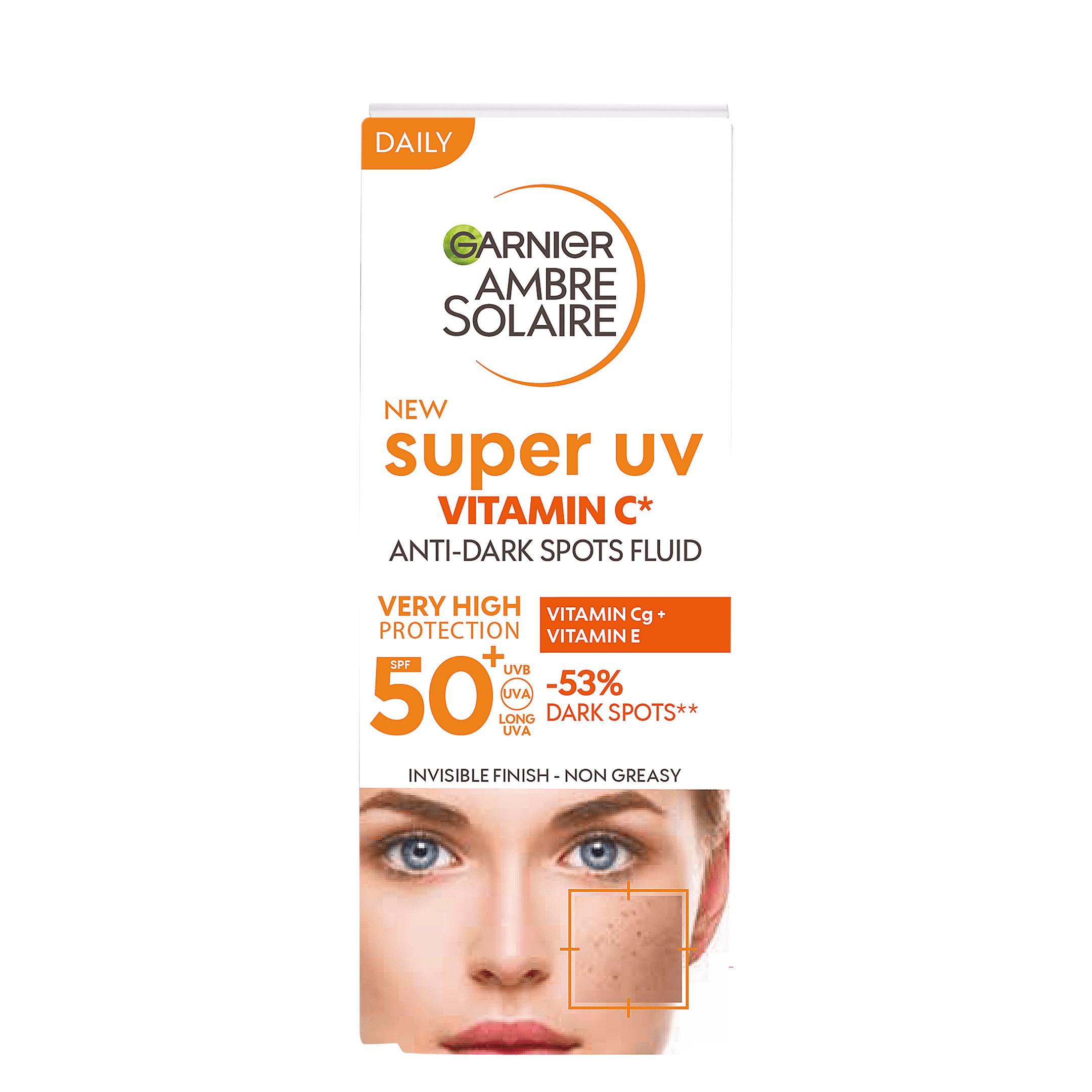 Garnier Ambre Solaire Super UV Vitamin C Anti-Dark Spot Fluid SPF50+ 40 ml - produktbild 2