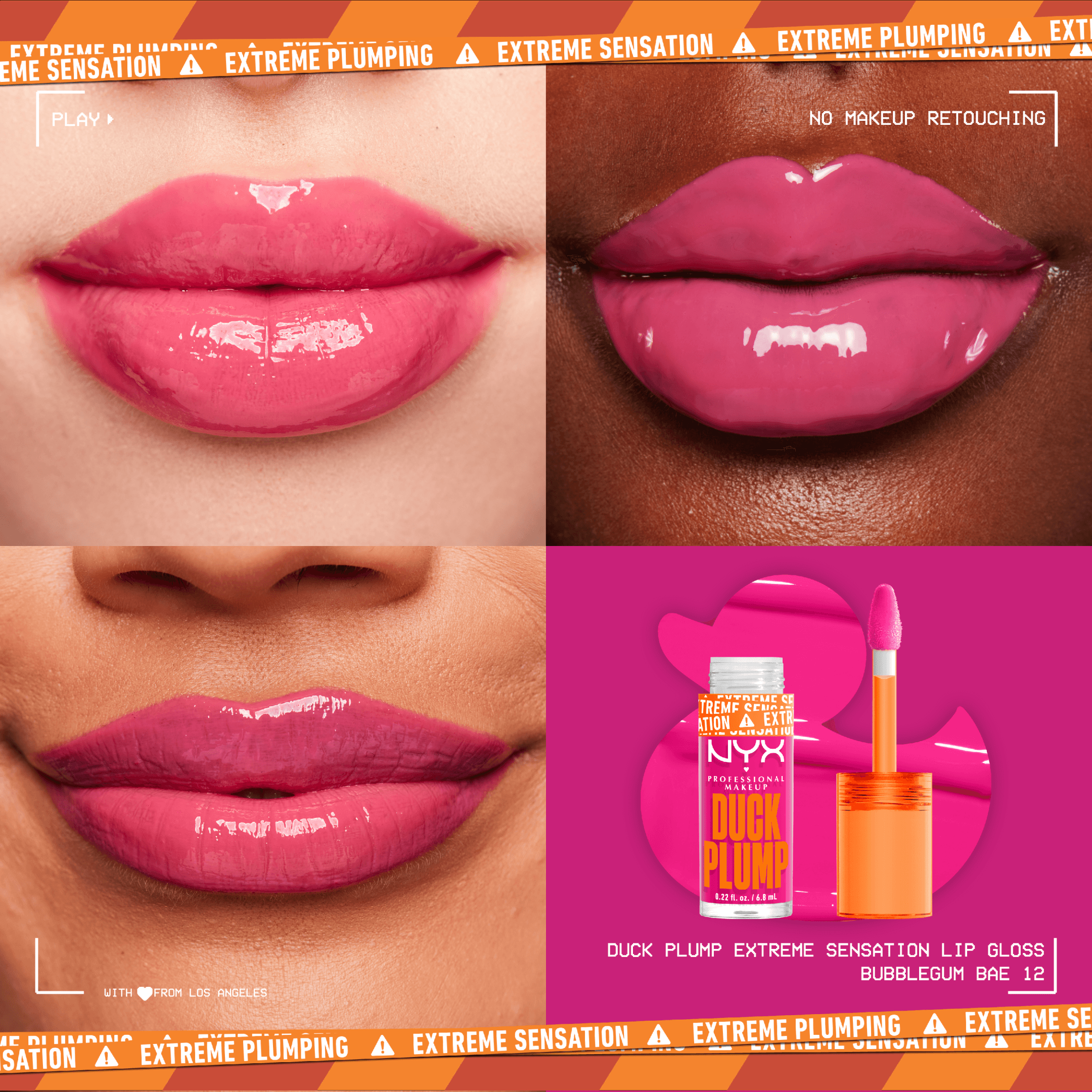 NYX Professional Makeup Duck Plump Lip Lacquer Bubblegum Bae 12 7 ml - produktbild 2