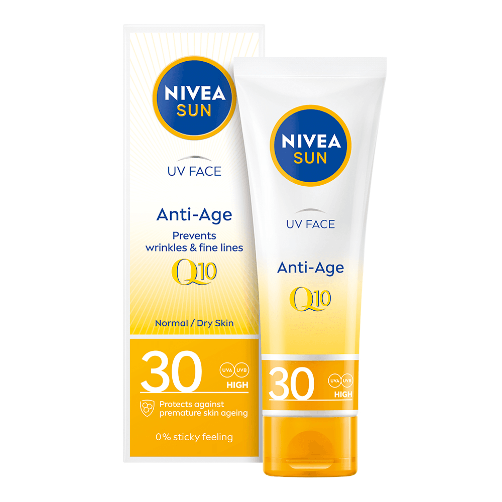 Solskydd ansikte UV Face Anti Age Q10 Cream SPF30 50 ml NIVEA SUN - produktbild 2