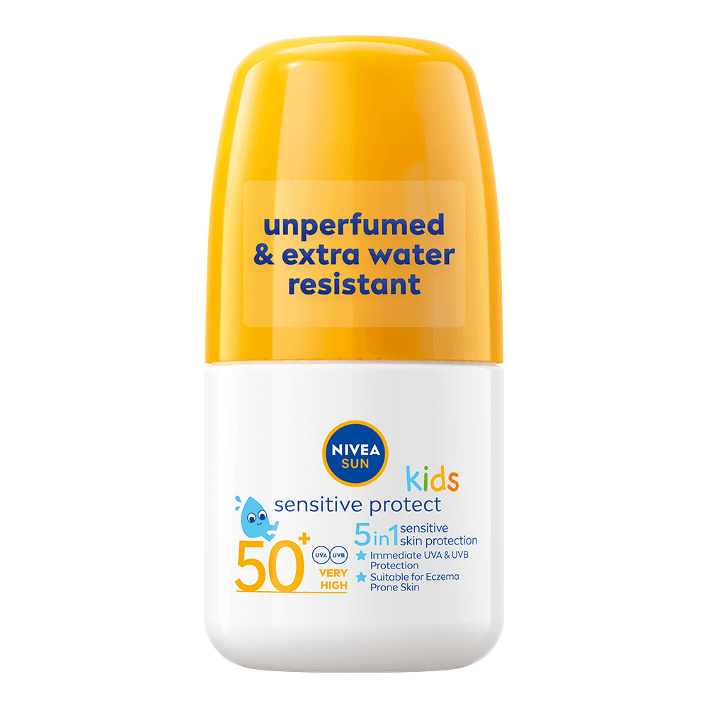 NIVEA SUN Solskydd barn Kids Sensitive Sun Roll On SPF50+ 50 ml - produktbild 2