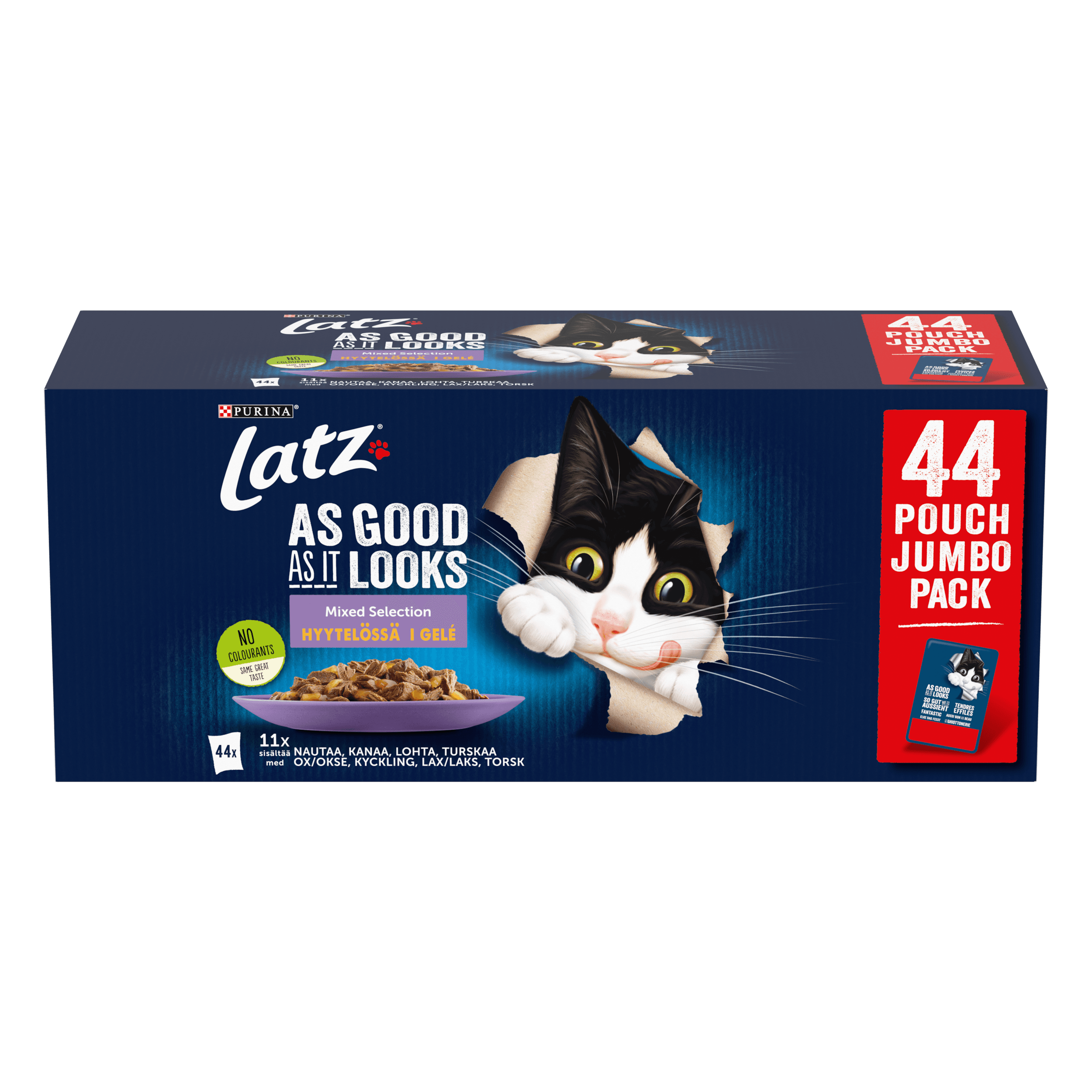 Purina Latz As Good As It Looks Mixed Selection i géle 44 x 85 g