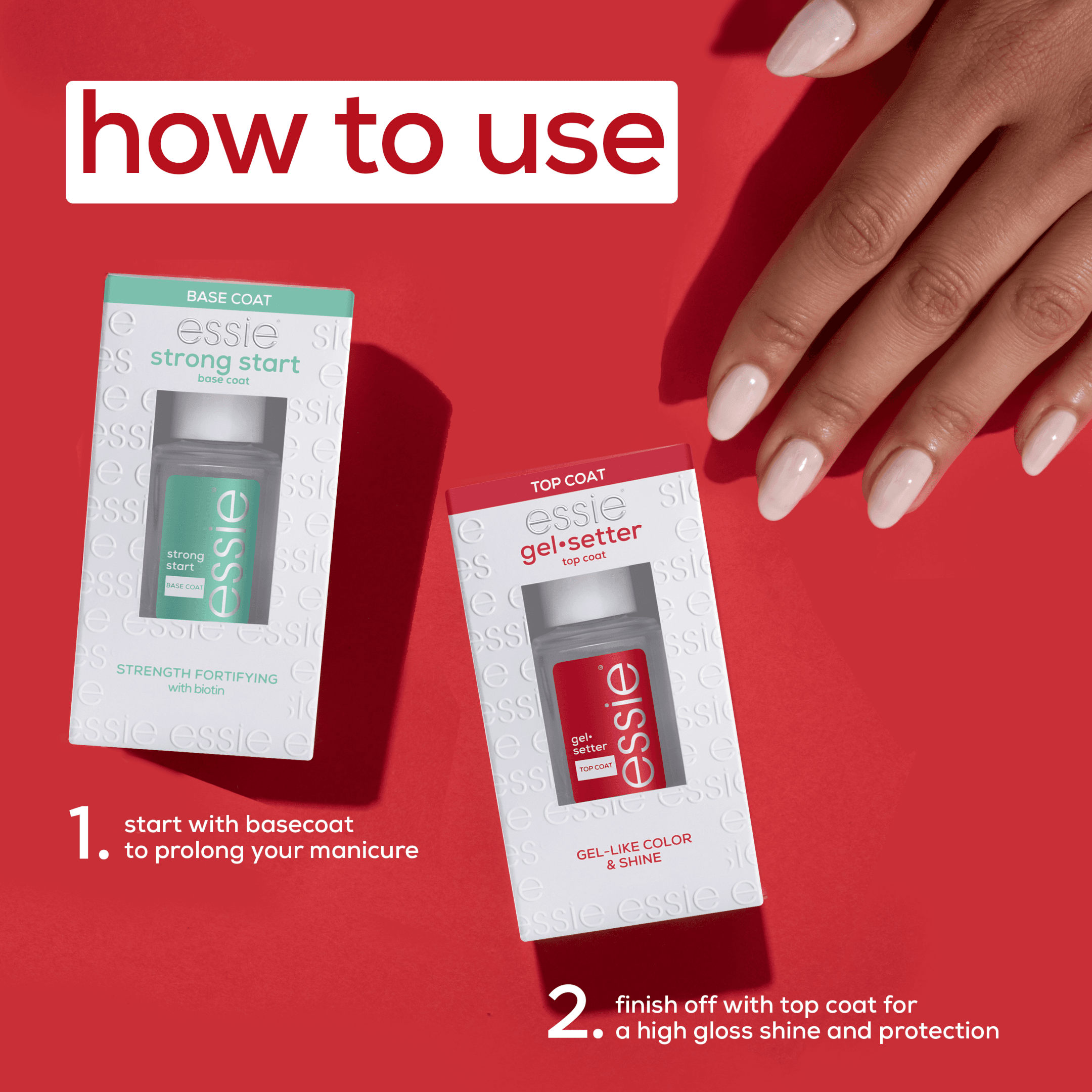Essie Gel Setter Top Coat 13,5 ml - produktbild 5