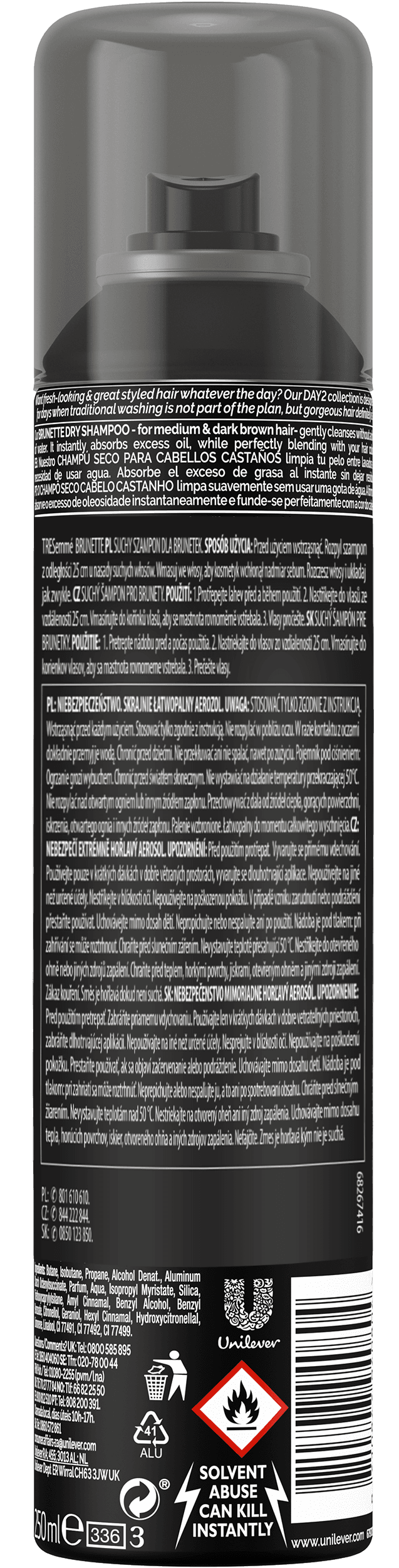 TRESemmé Dry Shampoo Brunette 250 ml - produktbild 2