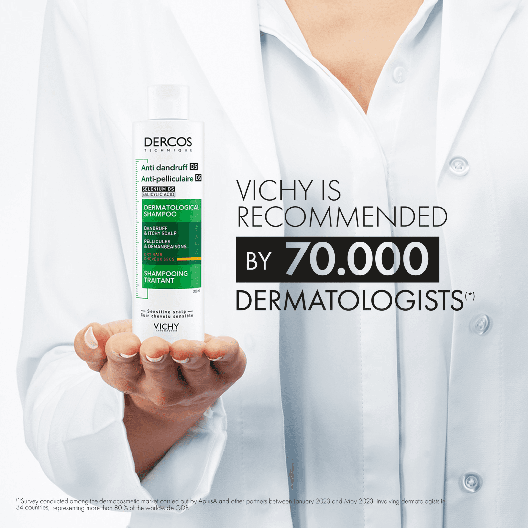 Vichy Dercos Anti-Dandruff Mjällschampo Torrt hår 200 ml 5