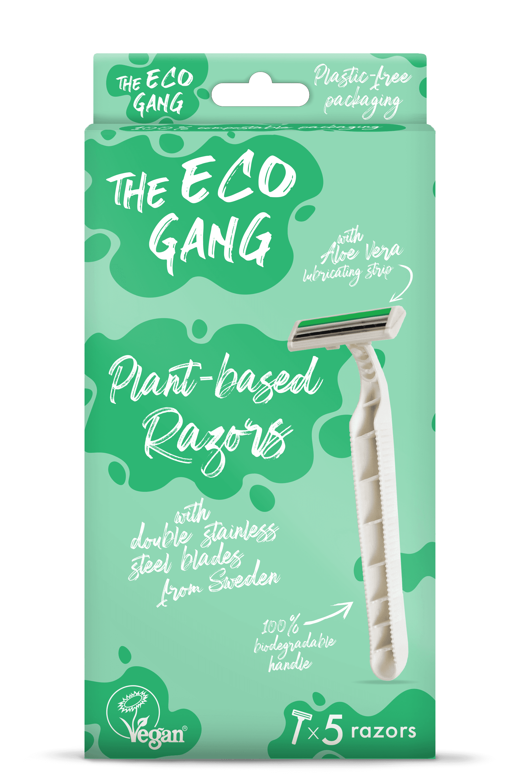 The Eco Gang Engångsrakhyvlar Biodegradable 5-pack