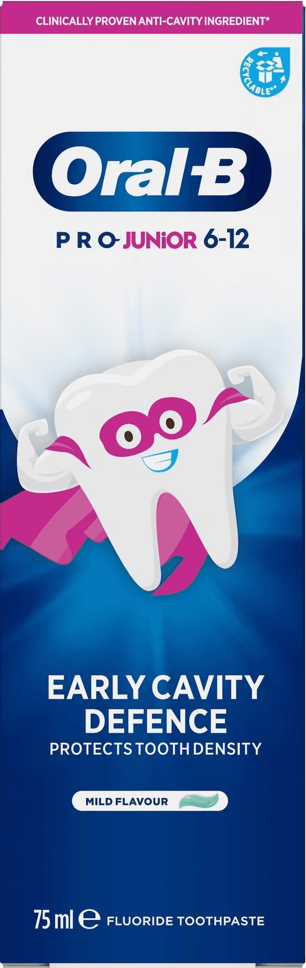 Oral-B Pro Junior Tandkräm 6-12 år 75 ml - produktbild 2