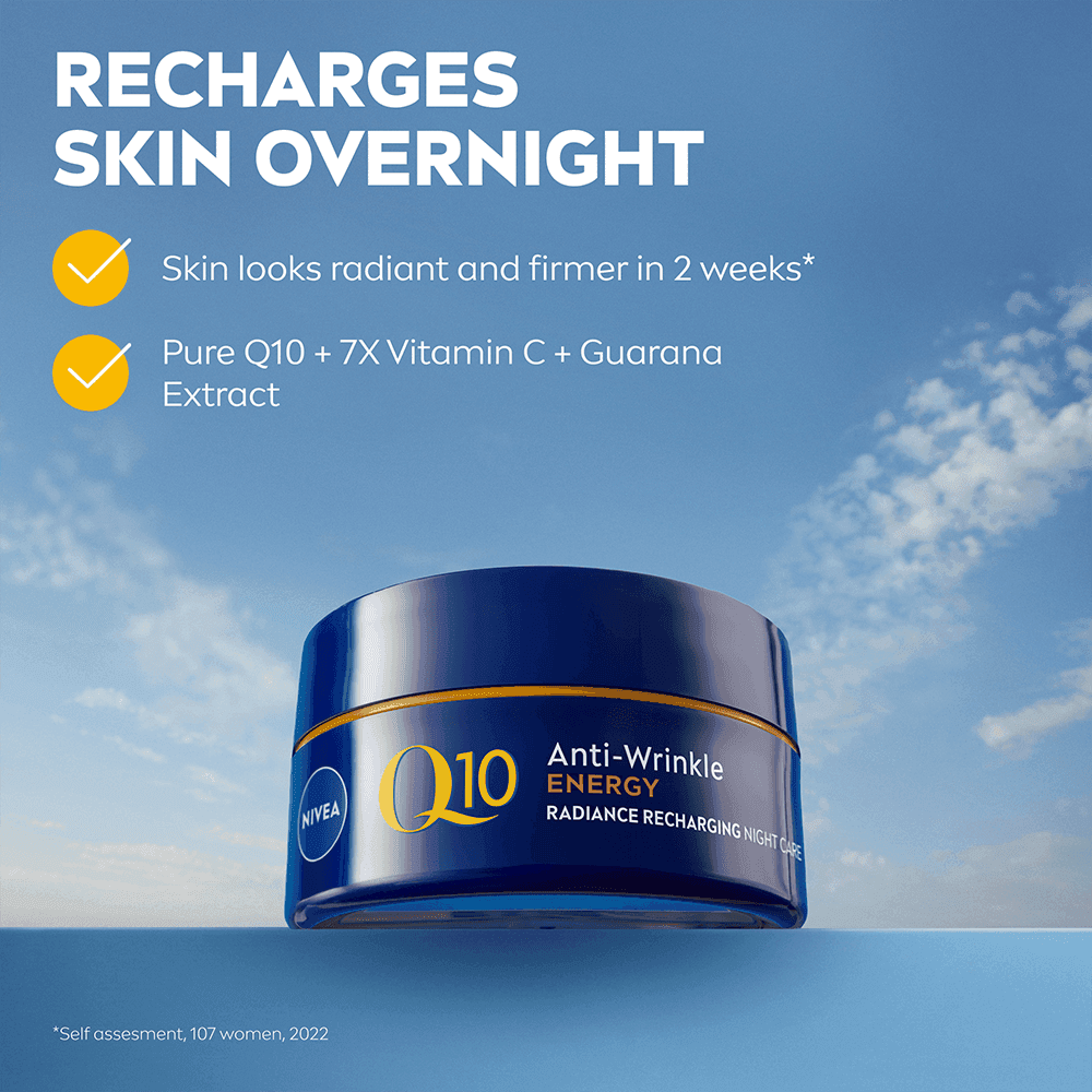 NIVEA Q10 Energy Recharging Night Cream 50 ml - produktbild 3