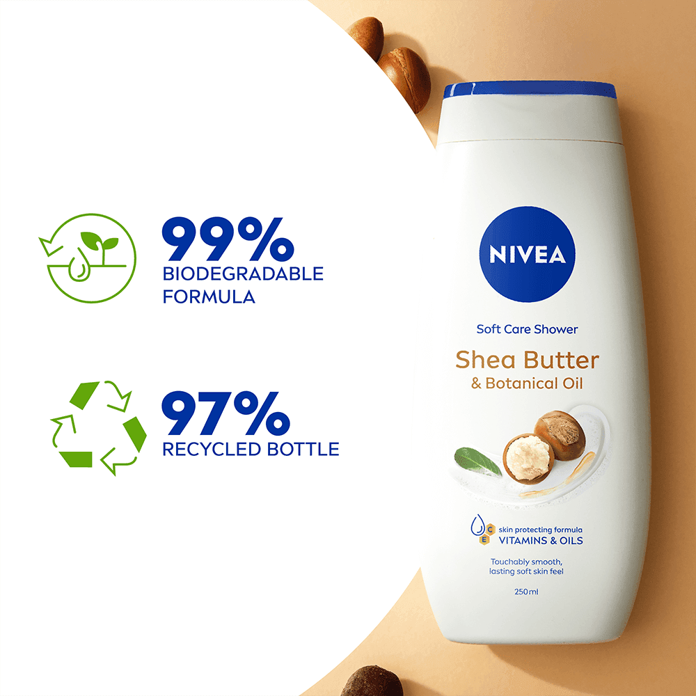 NIVEA Duschkräm Care Shea Butter & Botanical Oil 250 ml - produktbild 5