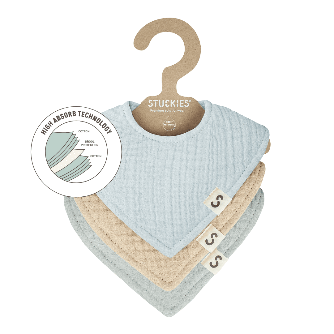 STUCKIES High Absorbency Bibs Cloud
