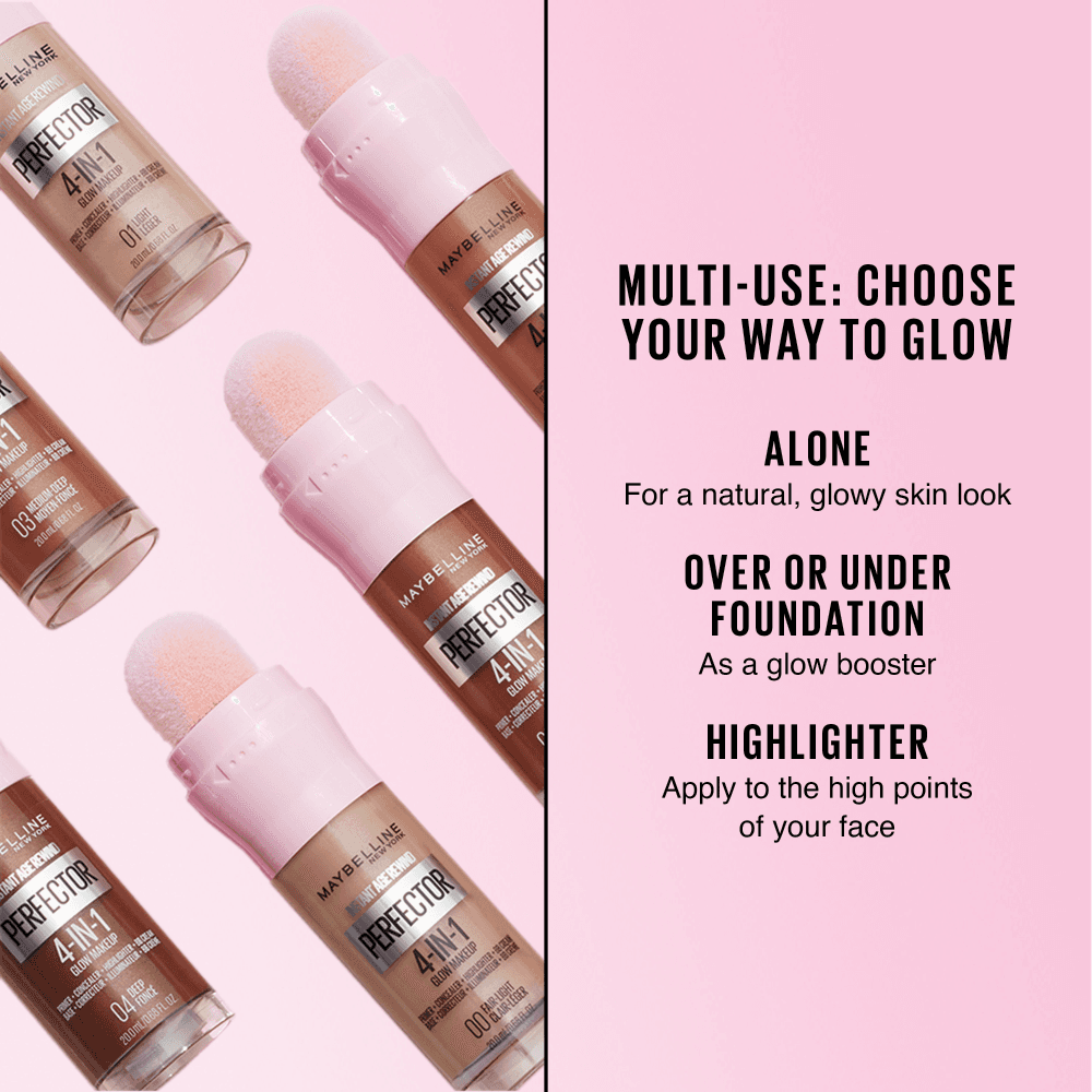 Maybelline New York Instant Perfector 4-In-1 Glow Makeup 01 Light 20 ml - produktbild 5