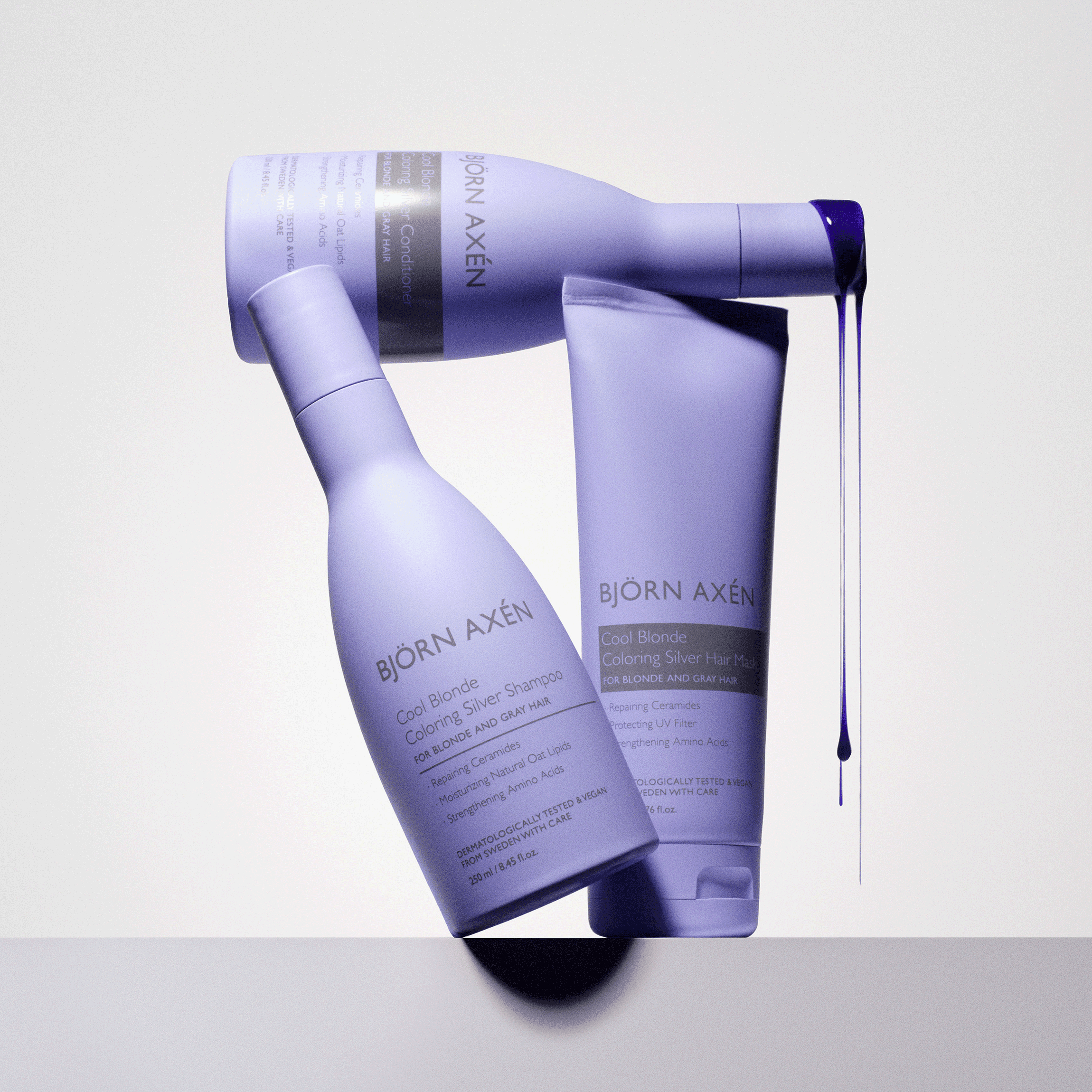 Björn Axén Cool Blonde Coloring Silver Shampoo 250 ml - produktbild 5