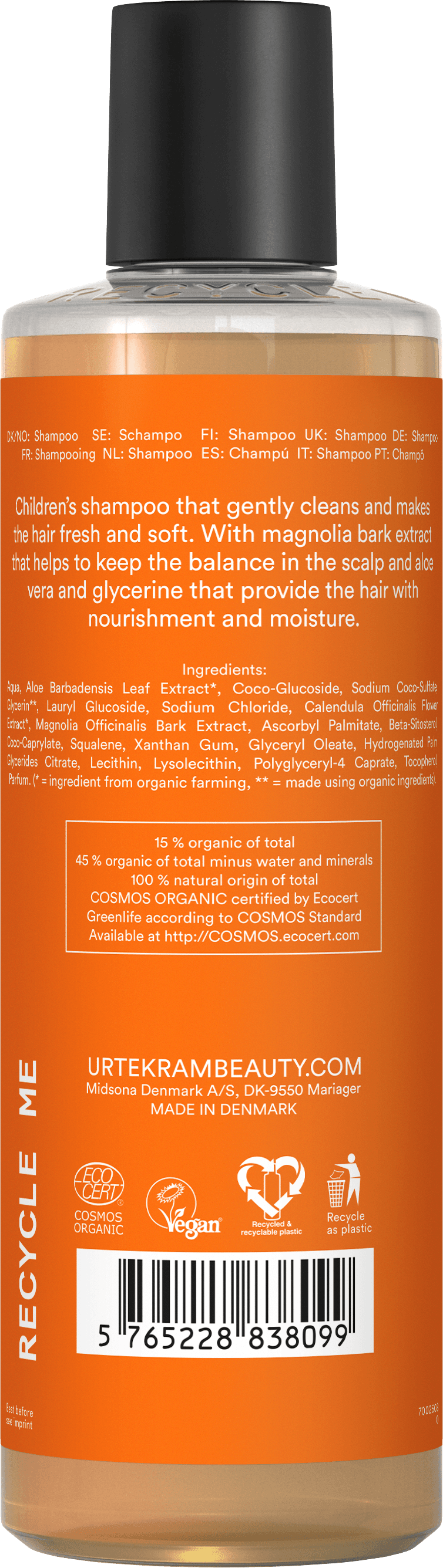 Urtekram Calendula Children Schampo 250 ml - produktbild 2