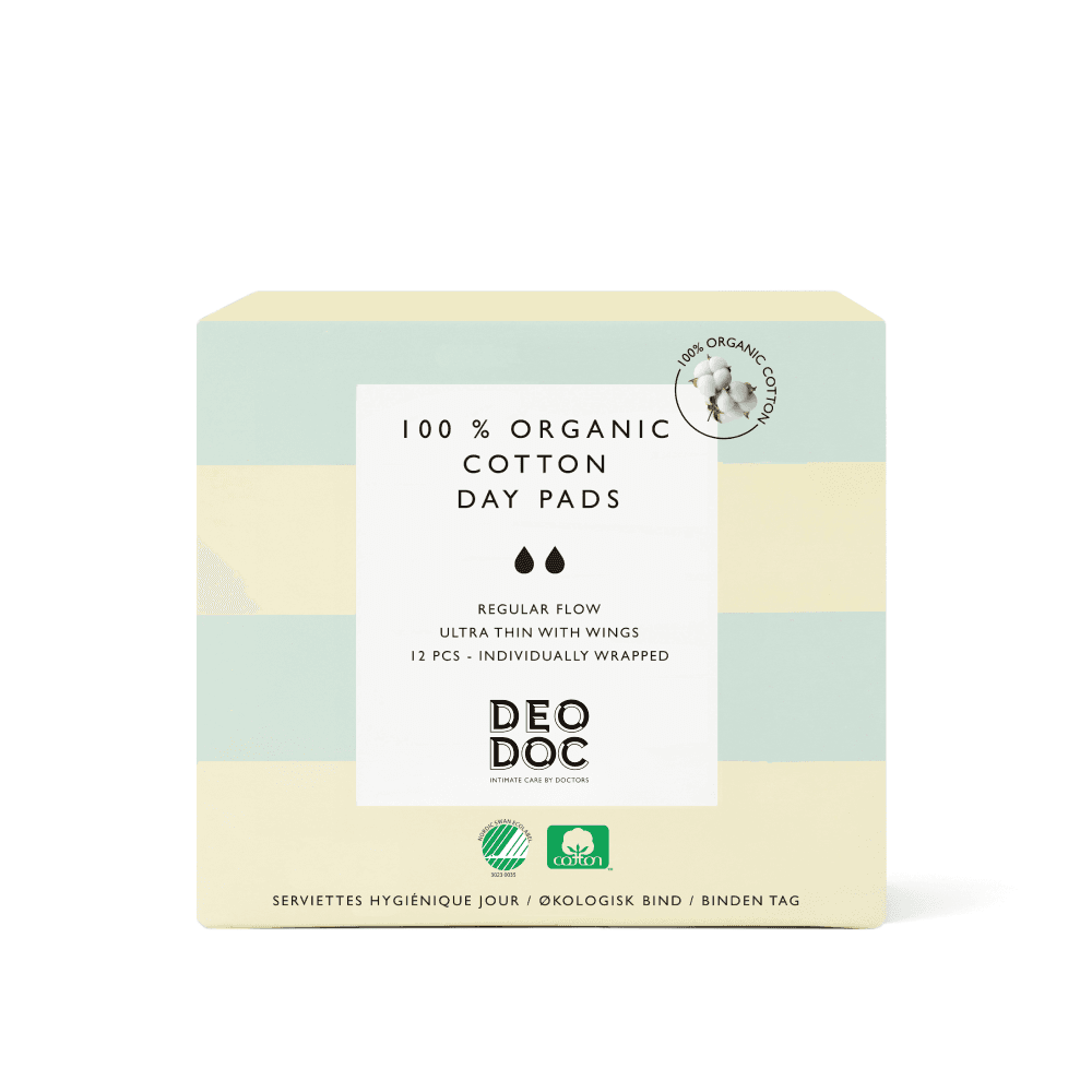 DeoDoc Organic Cotton Day pad 12 st