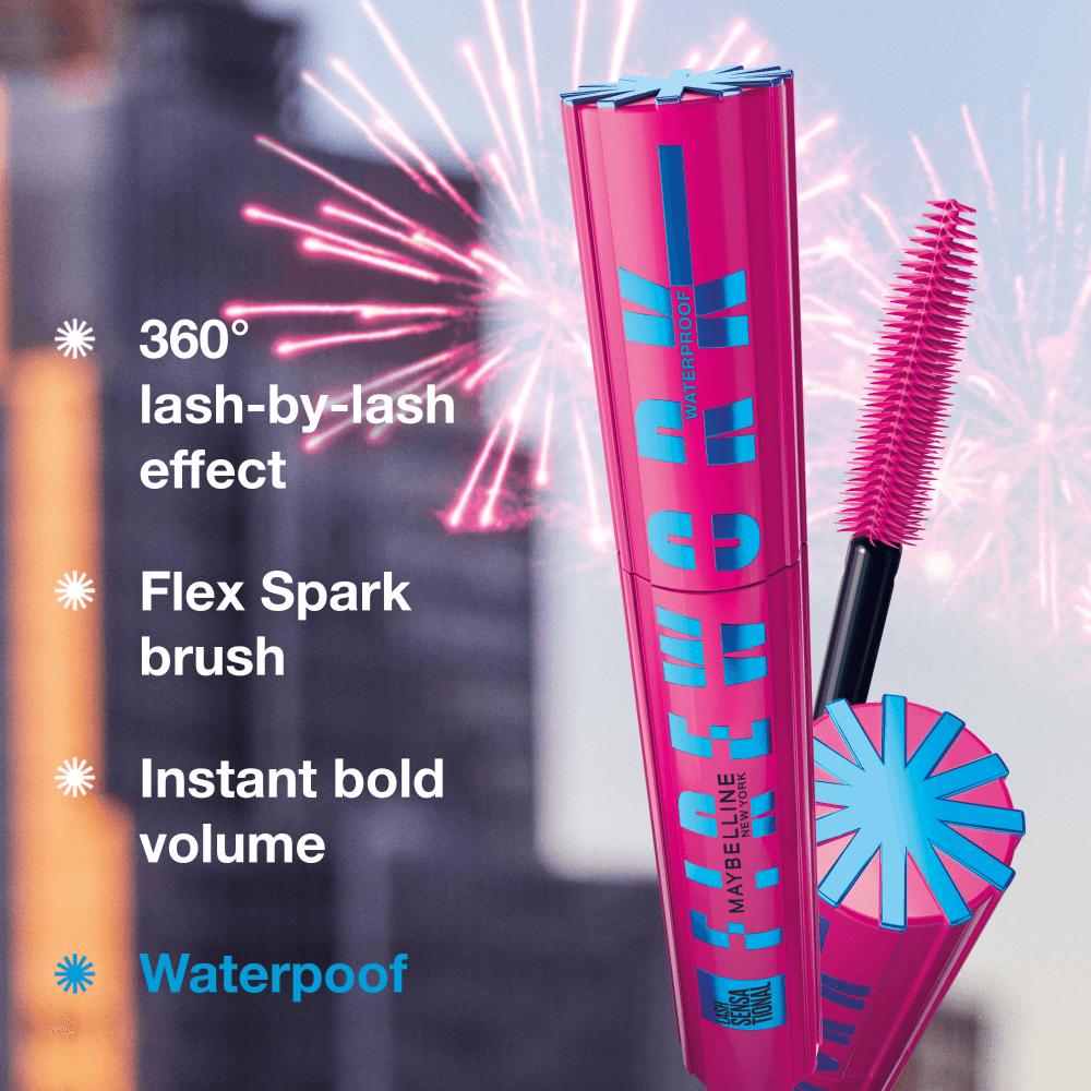 Maybelline New York Lash Sensational Firework Very Black Waterproof Mascara 10 ml - produktbild 3