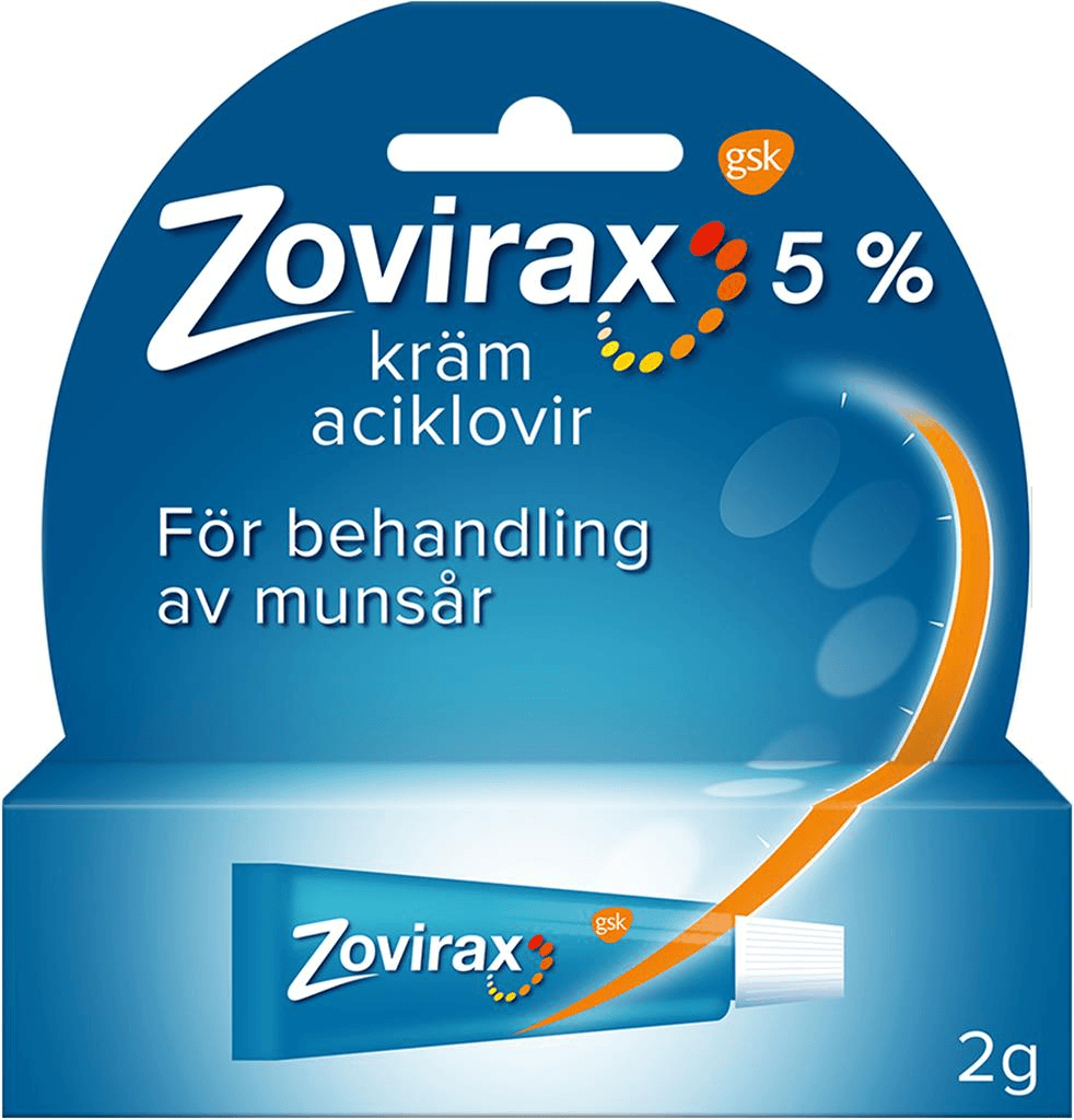 Zovirax Munsårskräm 5 % 2 g