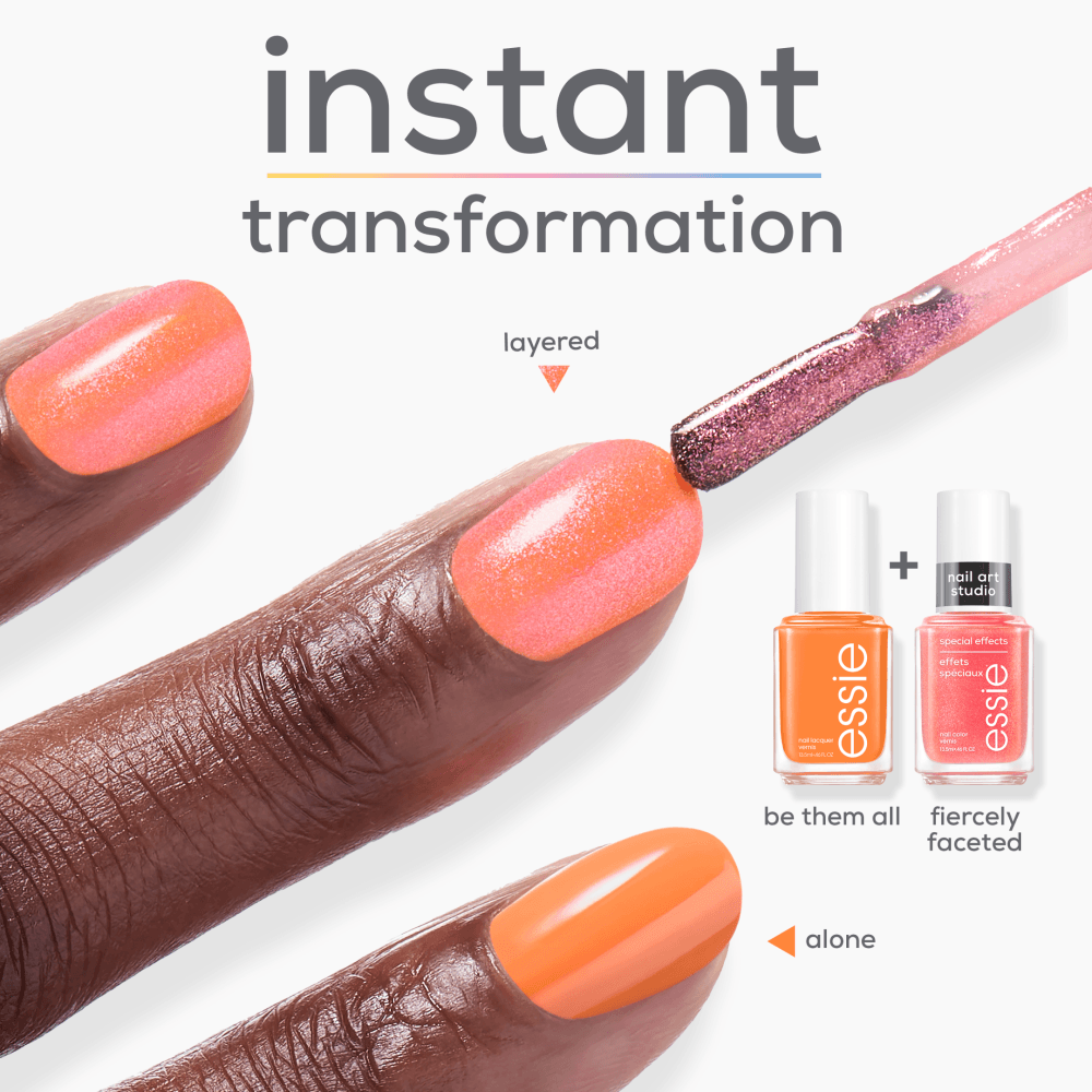 essie Nail Art Studio Specialeffekt Nagellack 18 Fiercely Faceted 13,5 ml - produktbild 4