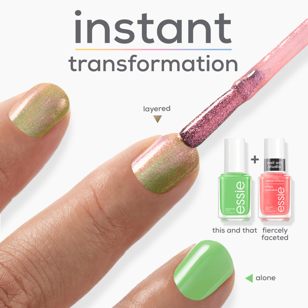 essie Nail Art Studio Specialeffekt Nagellack 18 Fiercely Faceted 13,5 ml - produktbild 5