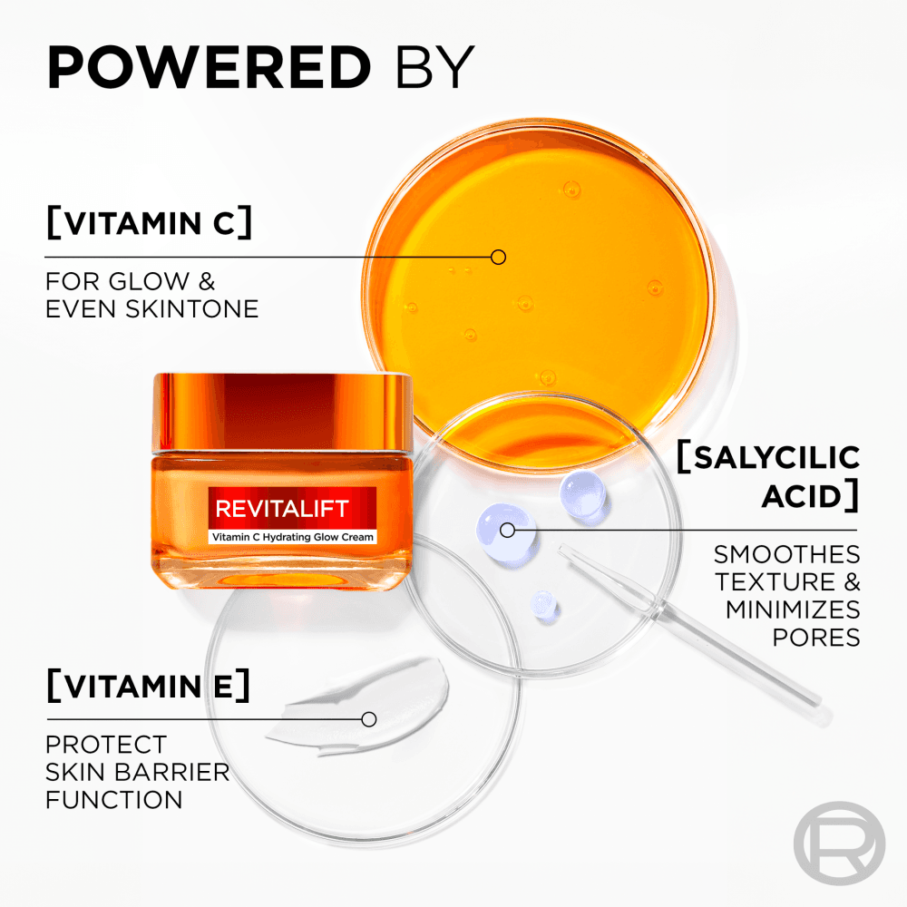 L'Oréal Paris Revitalift Clinical Vitamin C Hydrating Glow Cream dagkräm 50 ml - produktbild 5