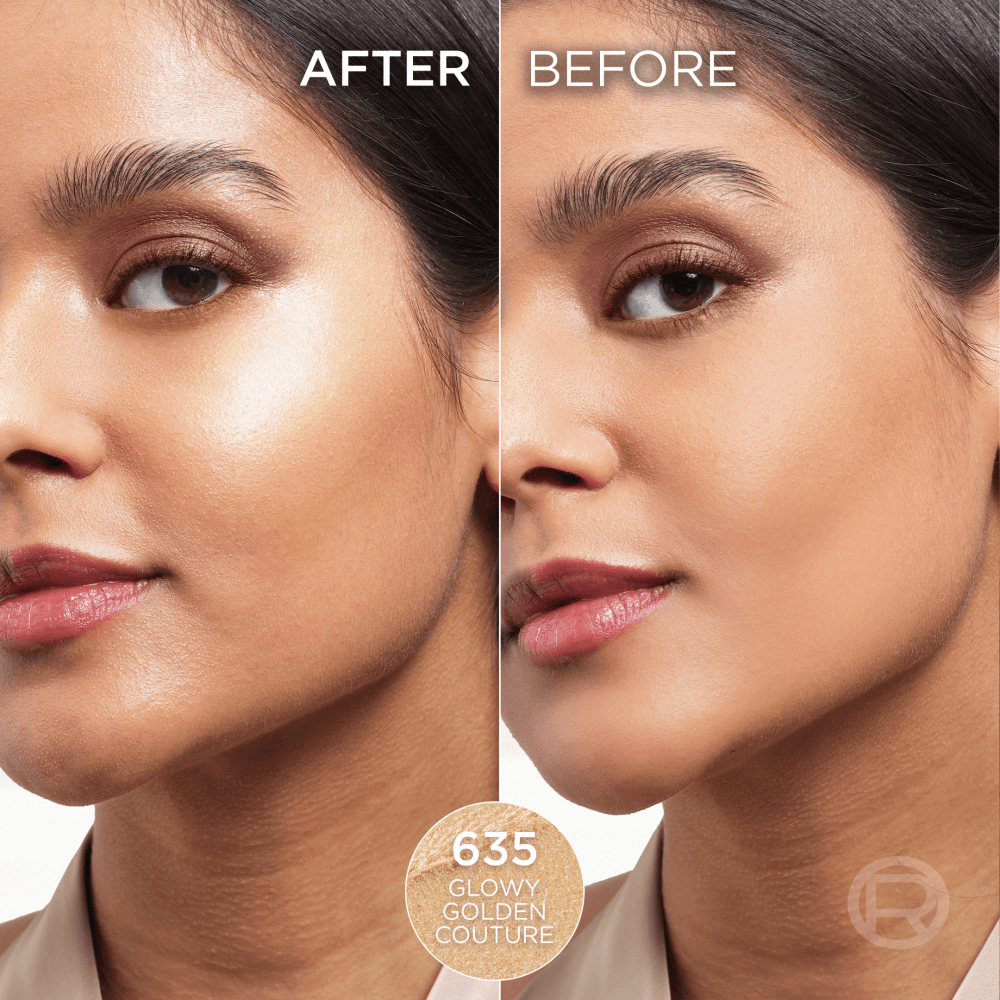 L'Oréal Paris Lumi Le Glow Highlighter Stick 635 Glowy Golden Couture 6,5 g - produktbild 5