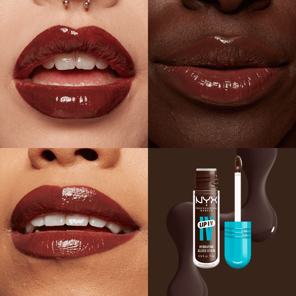 NYX Professional Makeup Lip I.V. Hydrating Gloss Stain läppglans 06 Espresso Soak 5 ml - produktbild 2