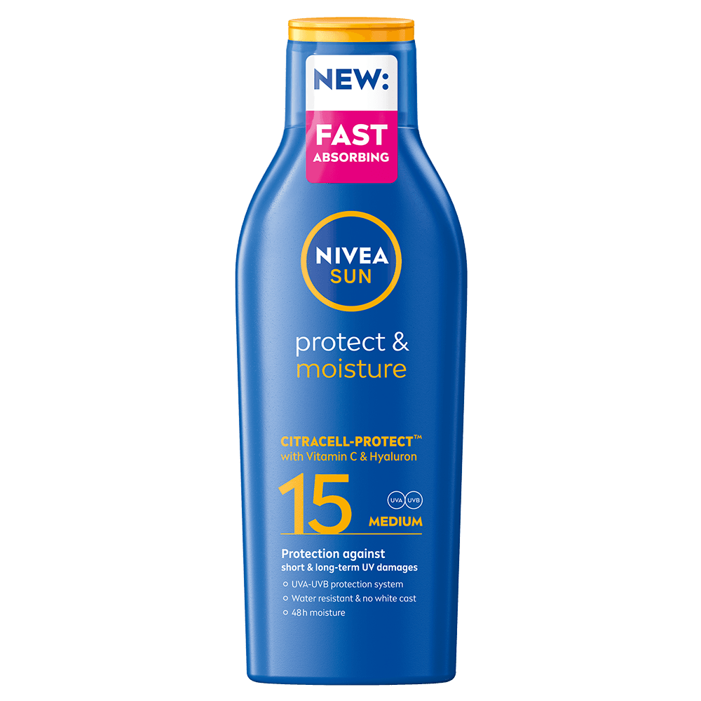 NIVEA SUN Solkräm Protect & Moisture Sun Lotion SPF15 200 ml