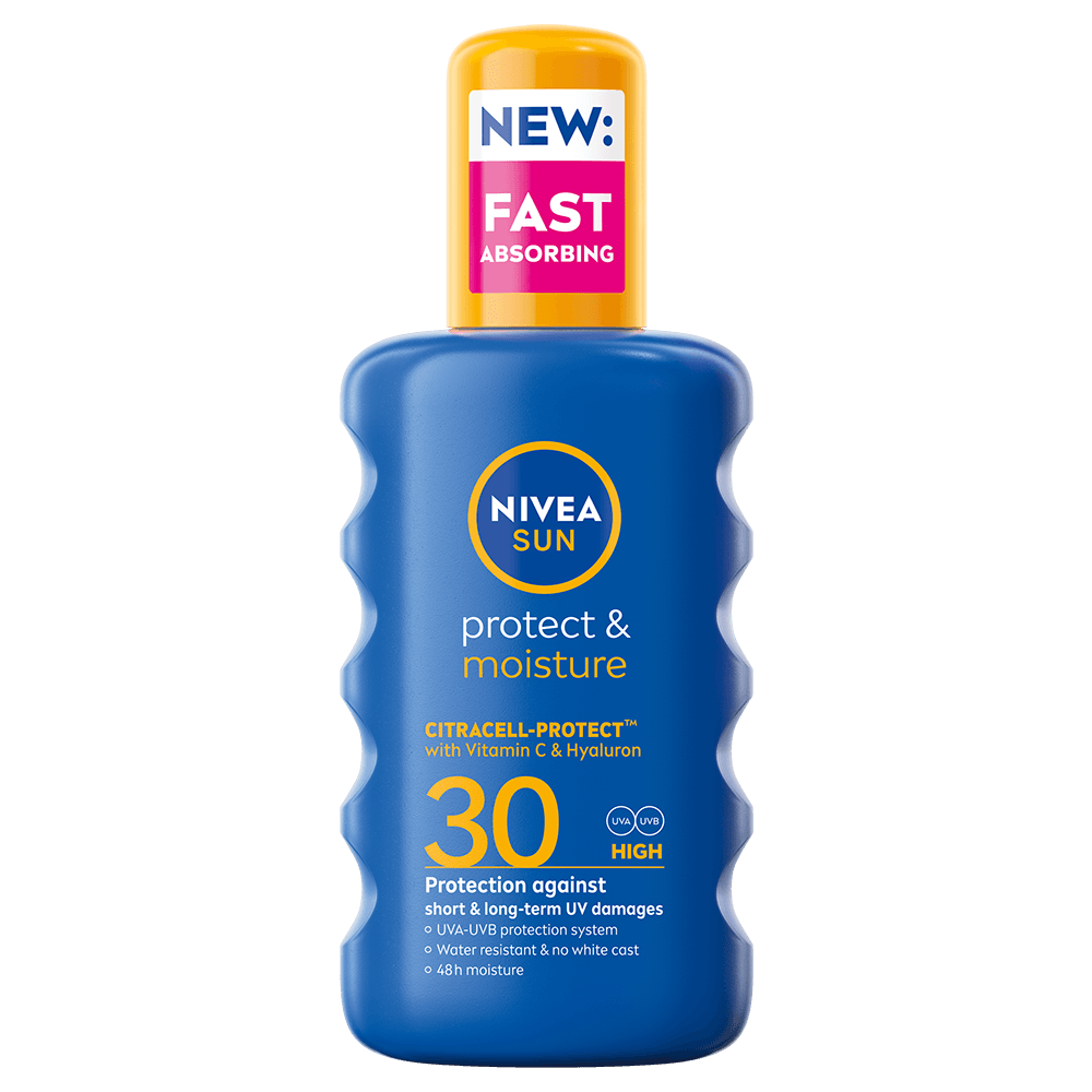 NIVEA SUN Solskydd Protect & Moisture Sun Spray SPF30 200 ml