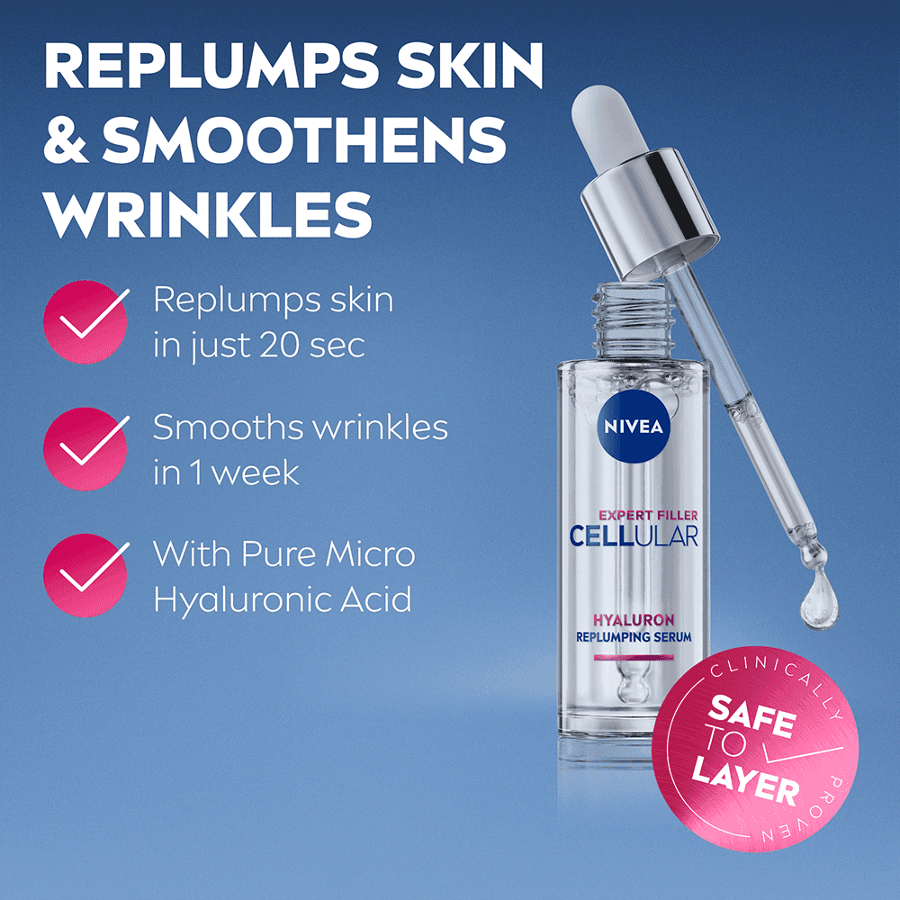 NIVEA Serum Cellular Expert Filler Hyaluron Replumping 30 ml 2