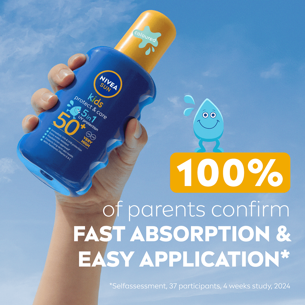NIVEA SUN Protect & Care Kids Sun Spray SPF50+ 200 ml - produktbild 5