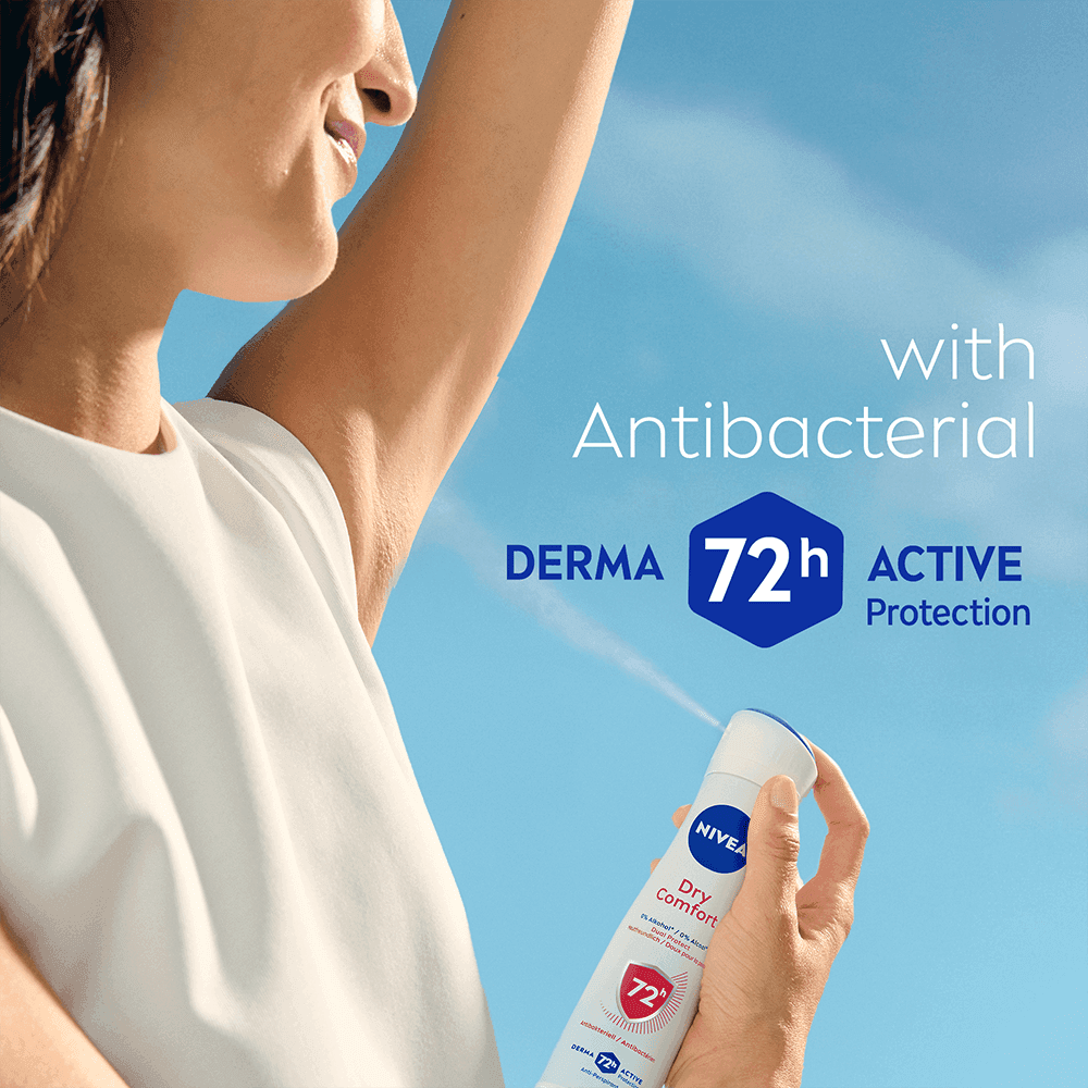 NIVEA Antiperspirant Deo Spray Dry Comfort 150 ml - produktbild 4