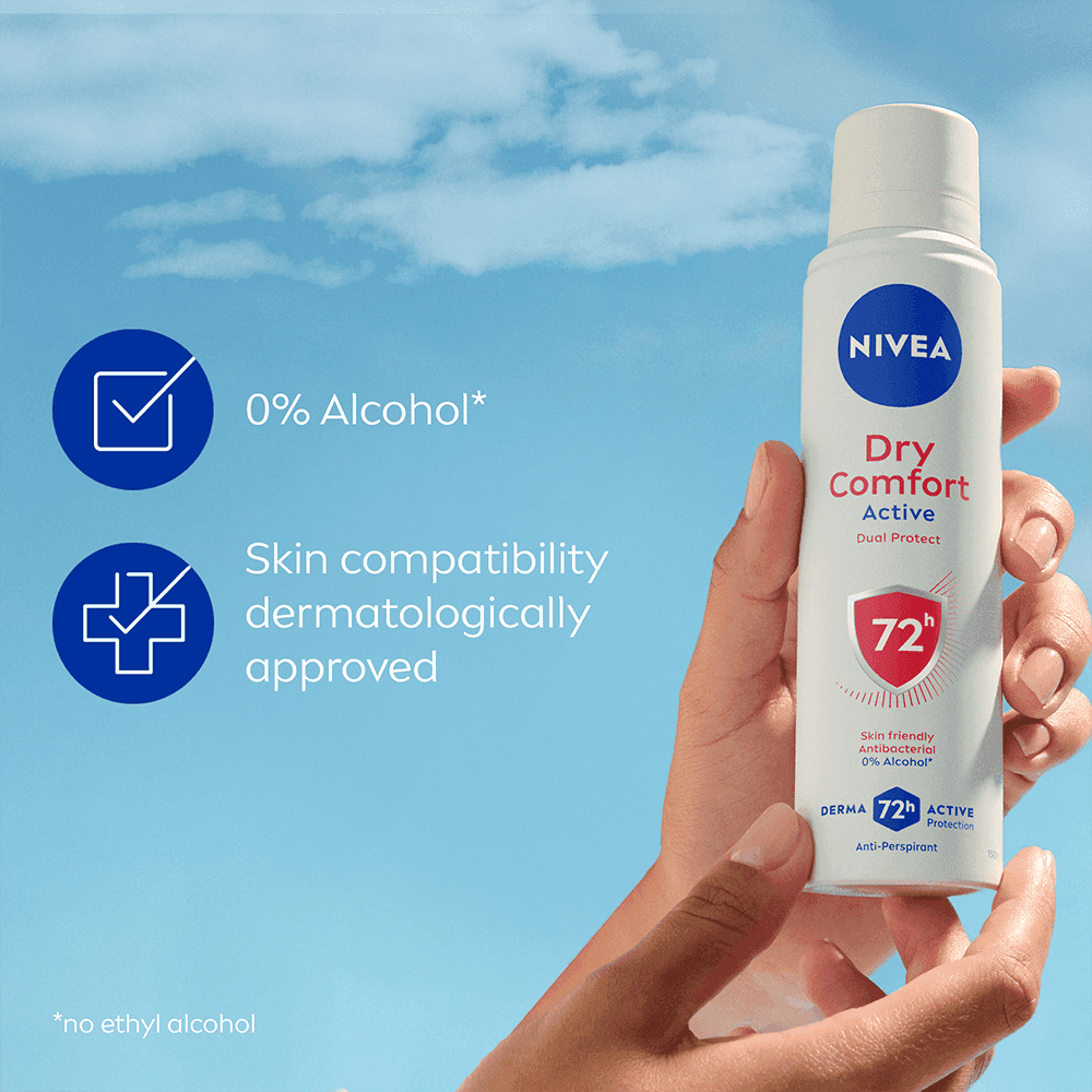 NIVEA Antiperspirant Deo Spray Dry Comfort 150 ml - produktbild 5