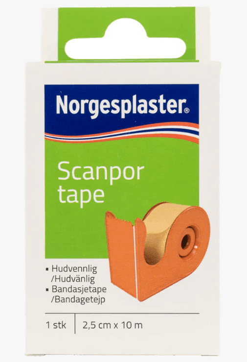 Scanpor Tape med Hållare 10m x 2,5cm 1 st