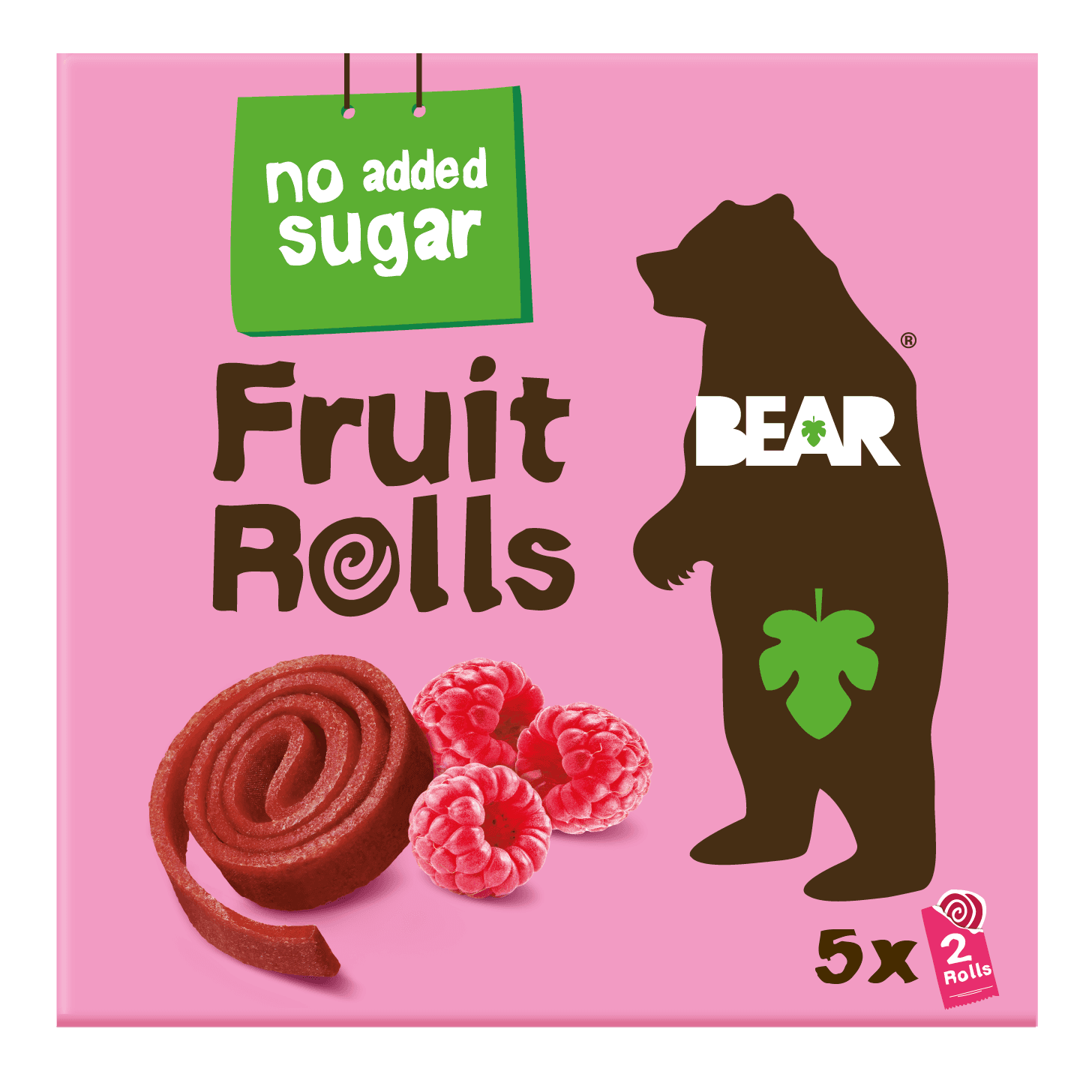 BEAR Fruit Rolls Hallon Multipack 5 x 20 g