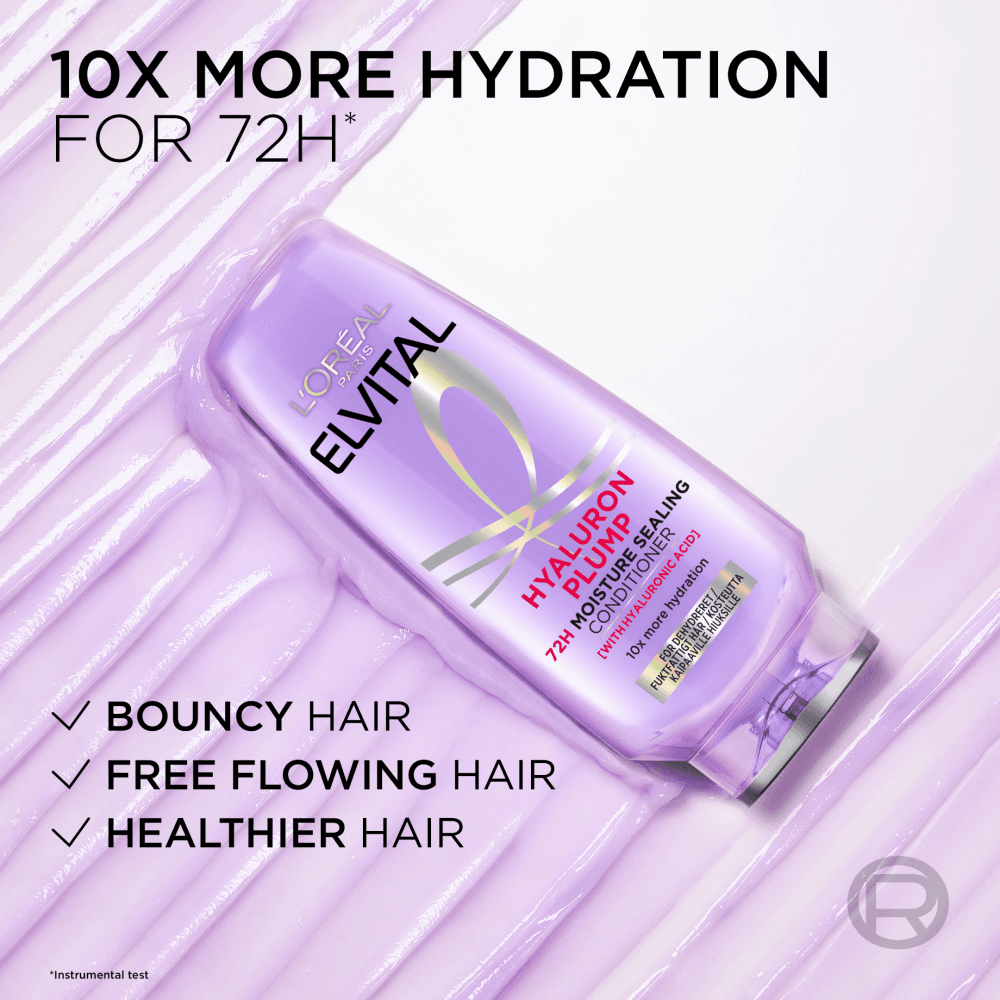 L'Oréal Paris Elvital Hyaluron Plump Conditioner 200 ml - produktbild 4