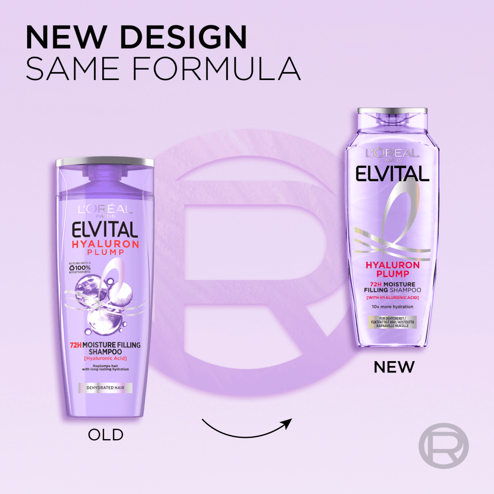 L'Oréal Paris Elvital Hyaluron Plump Schampo 250 ml - produktbild 2