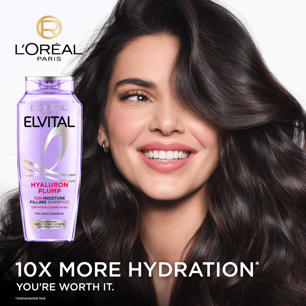 L'Oréal Paris Elvital Hyaluron Plump Schampo 250 ml - produktbild 3