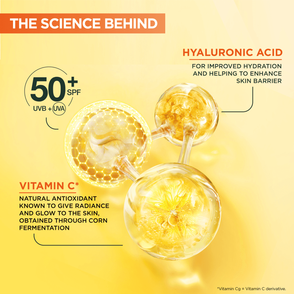 Garnier Vitamin C* Glow-Boosting Daily UV-Fluid SPF50+ Invisible 40 ml - produktbild 5