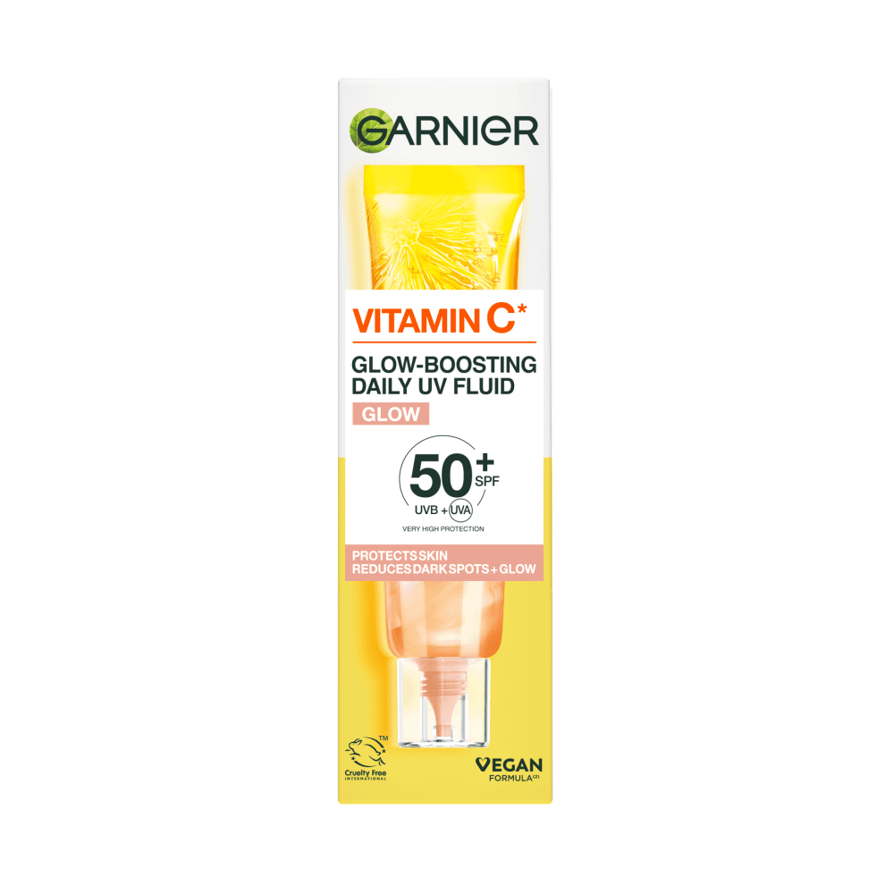 Garnier Vitamin C* Glow-Boosting Daily UV-Fluid SPF50+ Sheer Glow 40 ml - produktbild 2