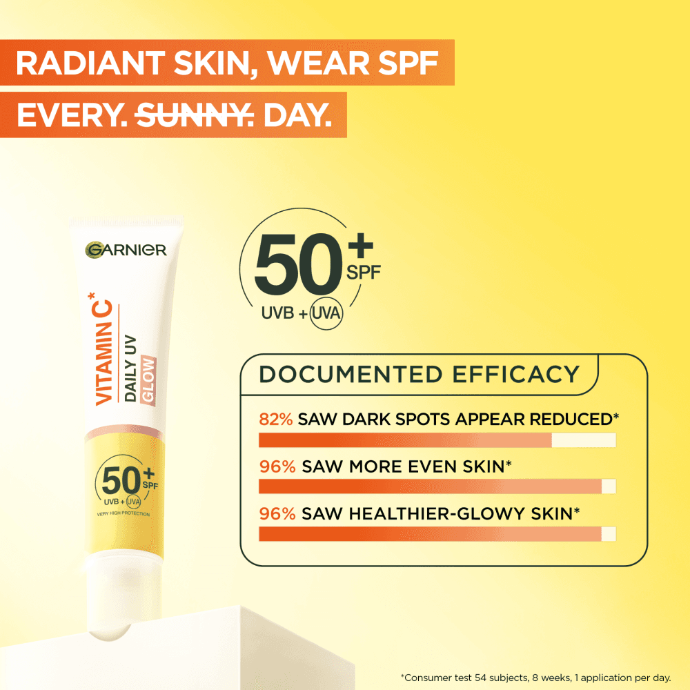 Garnier Vitamin C* Glow-Boosting Daily UV-Fluid SPF50+ Sheer Glow 40 ml - produktbild 3