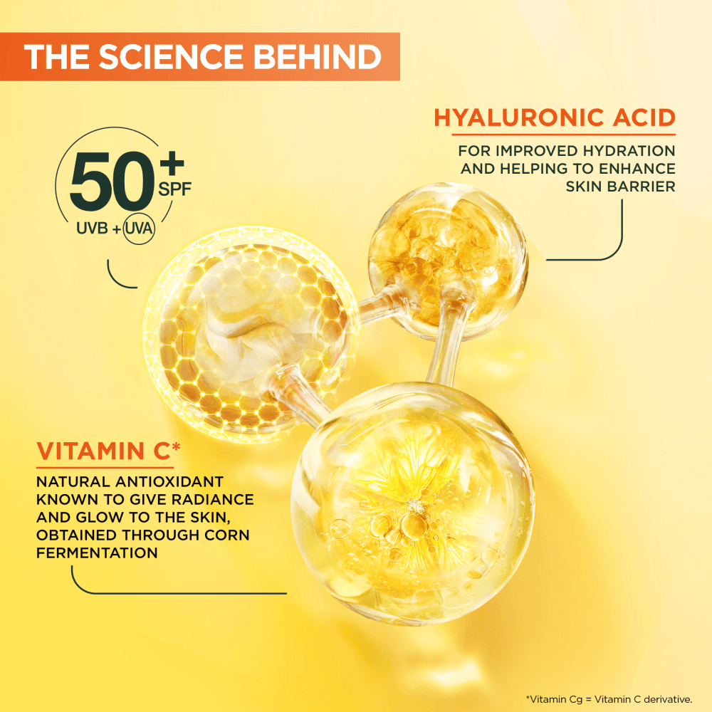 Garnier Vitamin C* Glow-Boosting Daily UV-Fluid SPF50+ Sheer Glow 40 ml - produktbild 5