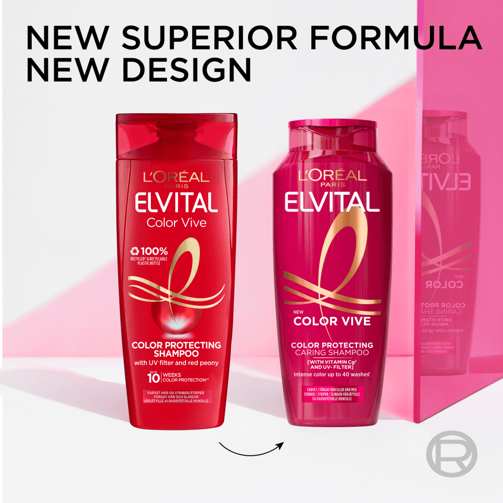 L'Oréal Paris Elvital Color Vive Caring Schampo 250 ml - produktbild 3