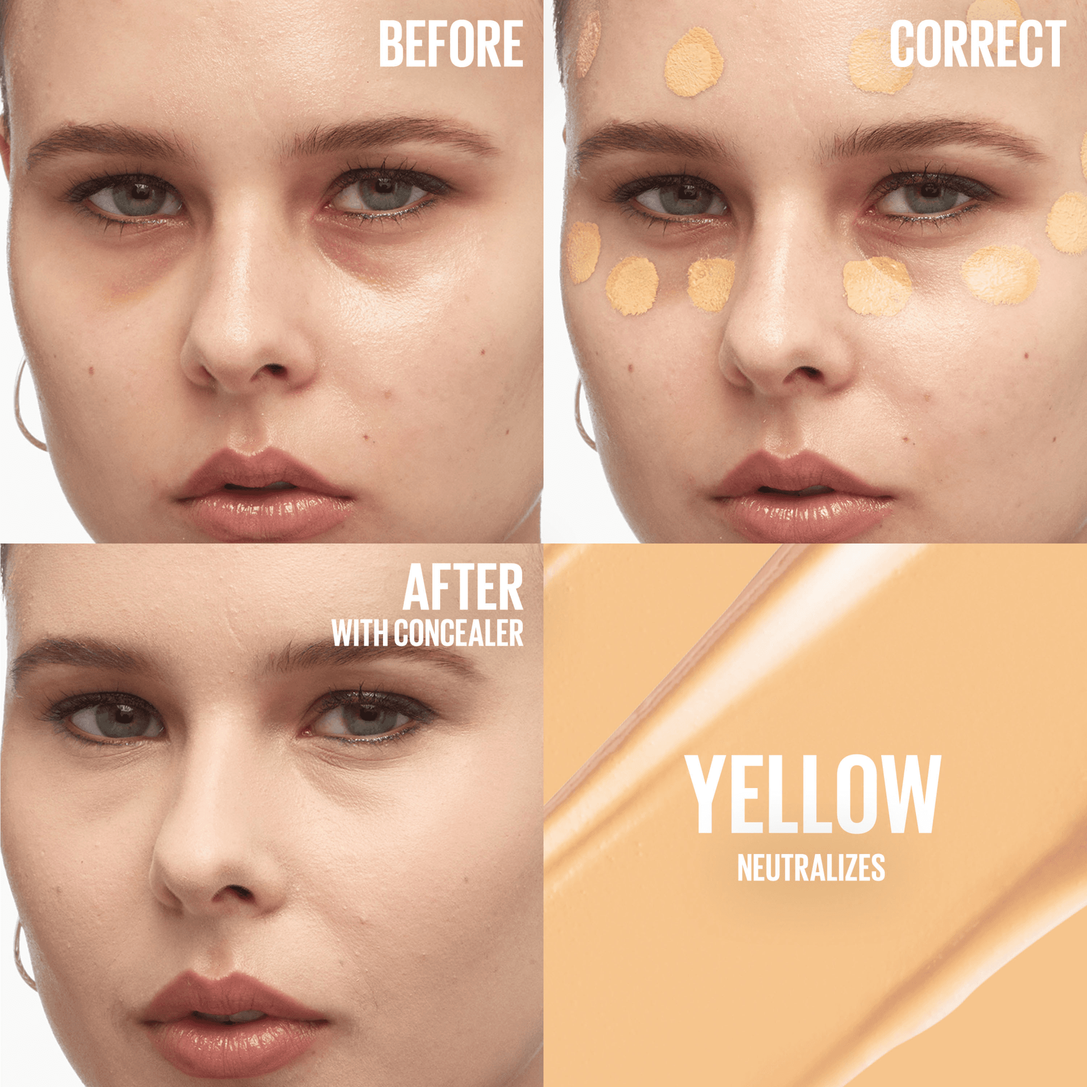 Maybelline New York Instant Anti Age Eraser Färgkorrigerande Concealer 06 Yellow 6,8 ml - produktbild 3