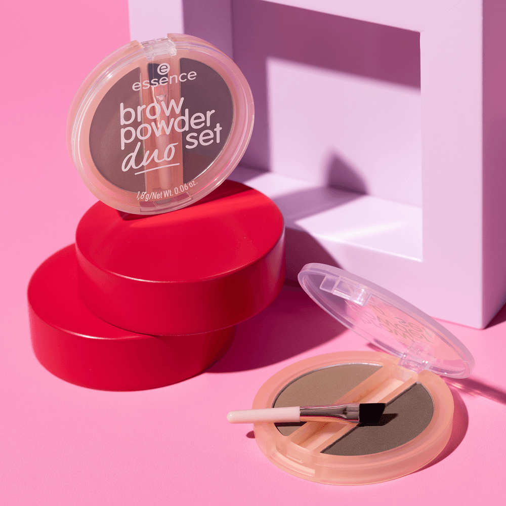 essence Brow Powder Duo Set 02 Medium 1,8 g - produktbild 5