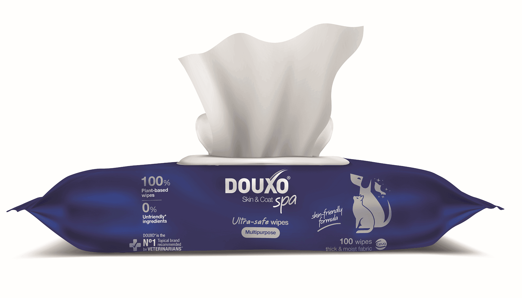 DOUXO Skin & Coat Spa Ultra-safe Multipurpose Våtservetter 100 st