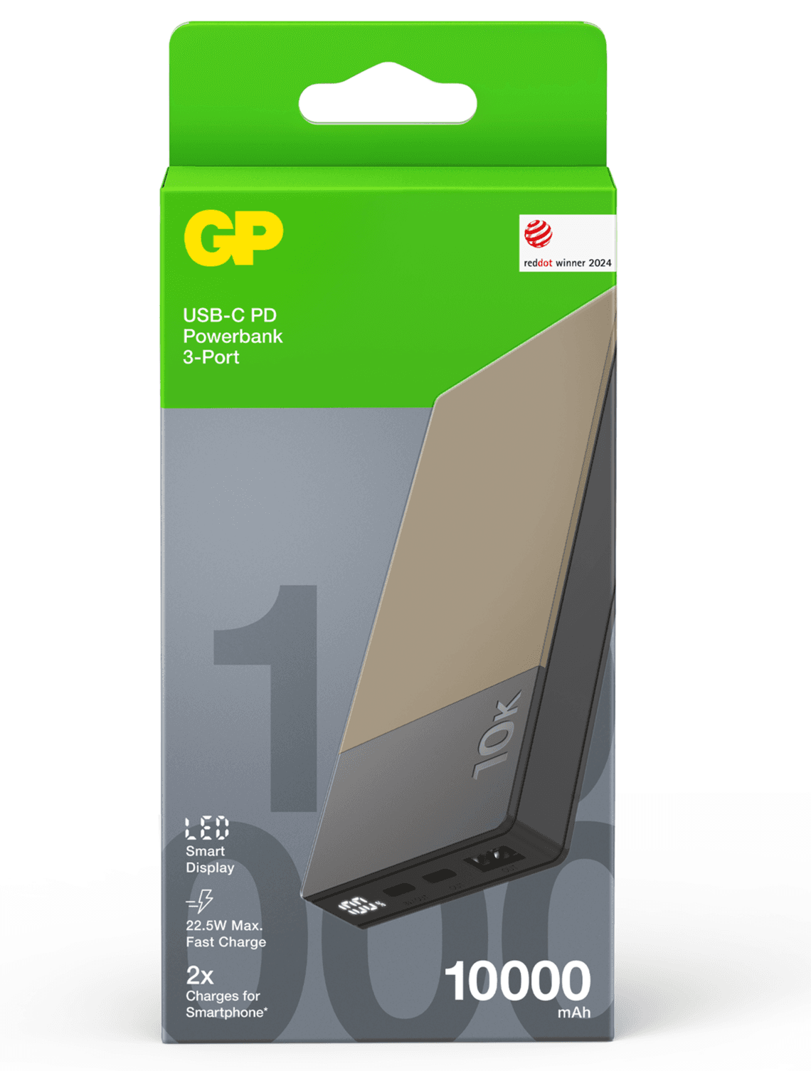 GP Batteries Powerbank M2+ 10000mAh Beige