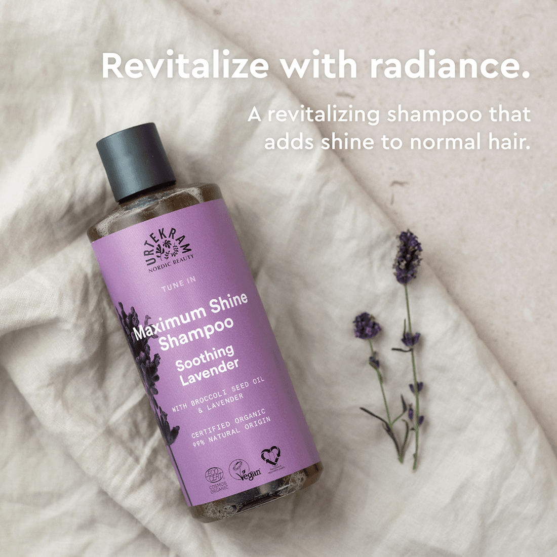 Urtekram Soothing Lavender Shampoo Organic 500 ml - produktbild 2