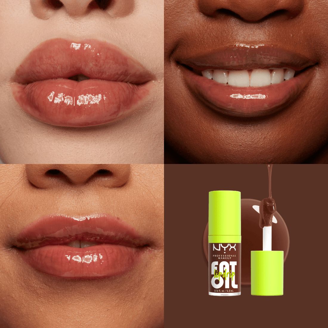 NYX Professional Makeup Fat Oil Lip Drip 11 Livin' The Cream 4,8 ml - produktbild 2