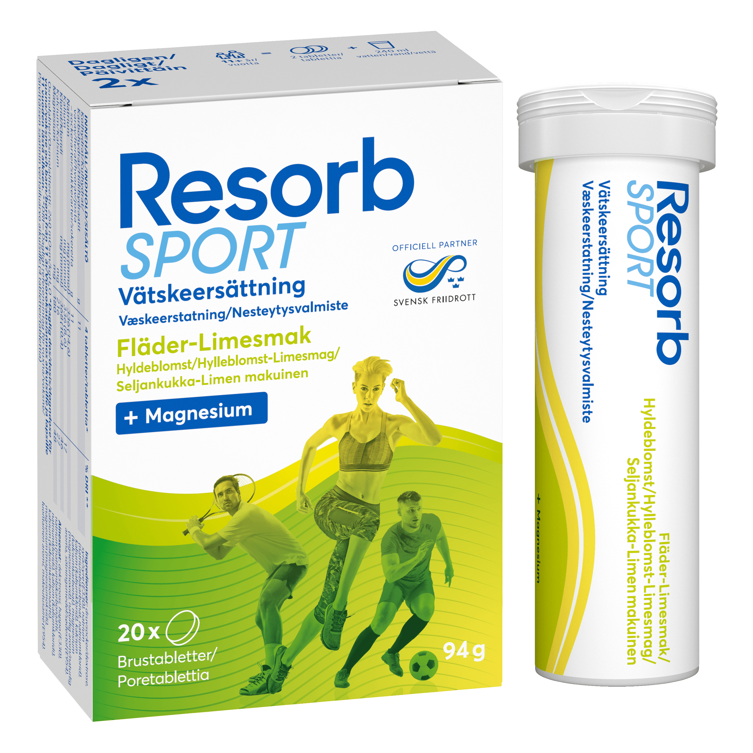 Resorb Sport Fläder-Lime 20 brustabletter 2