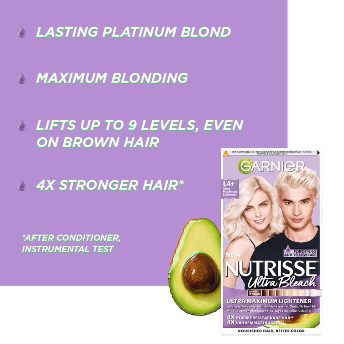 Garnier Nutrisse Ultra Bleach Blekning L4+ Ultra Maximum Lightener - produktbild 5